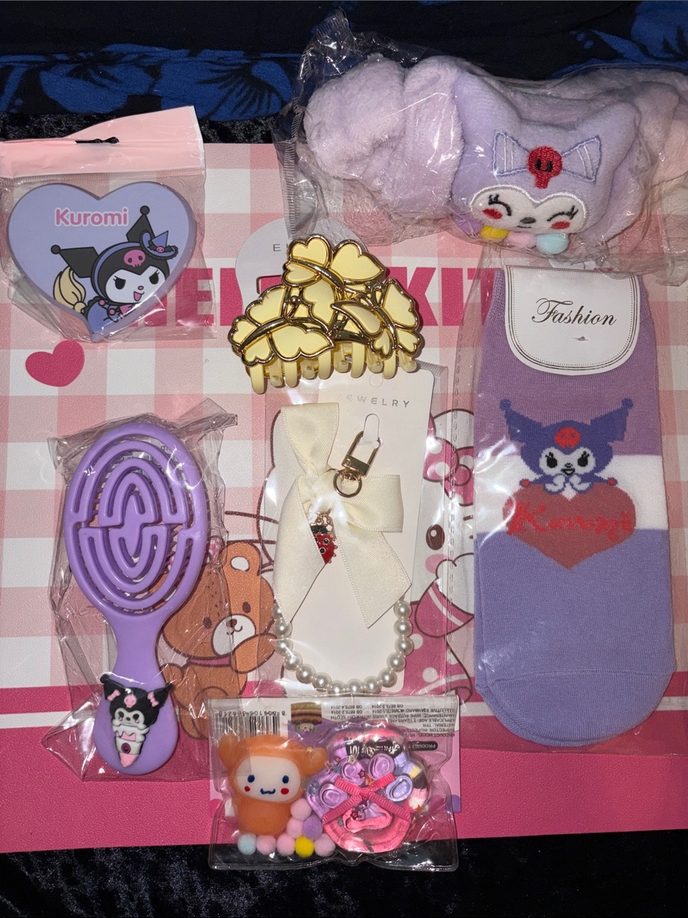 Kuromi Themed Purple Accessory Bundle